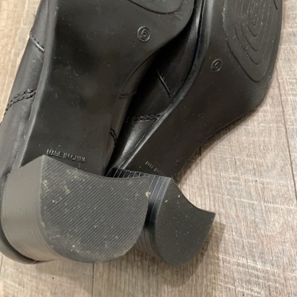 Covington Farrah Black leather ankle boots with block heel size 6 - Picture 10 of 12